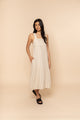 249.00 Astra Linen Dress - Cream WillouNZ